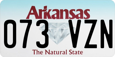 AR license plate 073VZN