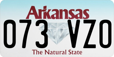 AR license plate 073VZO