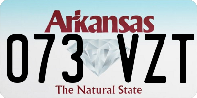 AR license plate 073VZT