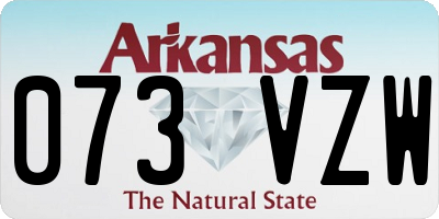 AR license plate 073VZW