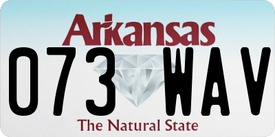 AR license plate 073WAV