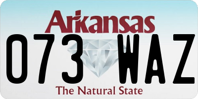 AR license plate 073WAZ