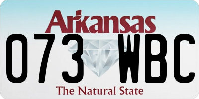 AR license plate 073WBC