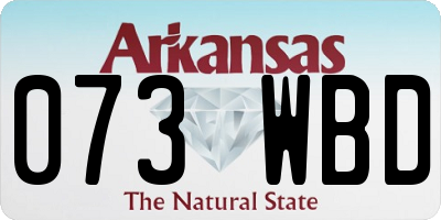 AR license plate 073WBD