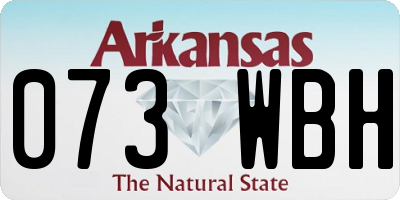 AR license plate 073WBH