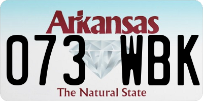 AR license plate 073WBK