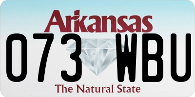 AR license plate 073WBU
