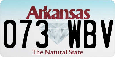 AR license plate 073WBV