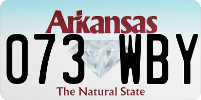 AR license plate 073WBY