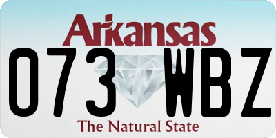 AR license plate 073WBZ