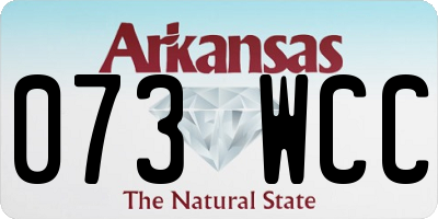 AR license plate 073WCC