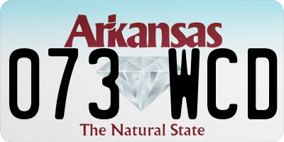 AR license plate 073WCD