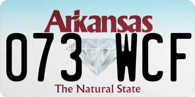 AR license plate 073WCF