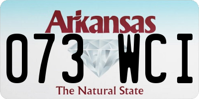 AR license plate 073WCI