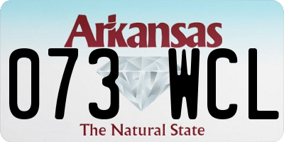 AR license plate 073WCL