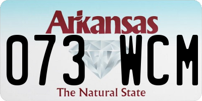 AR license plate 073WCM