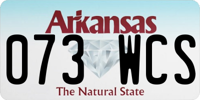 AR license plate 073WCS