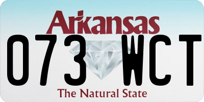 AR license plate 073WCT