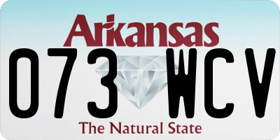 AR license plate 073WCV