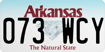 AR license plate 073WCY