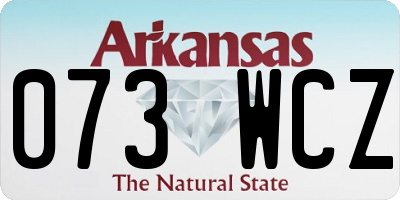 AR license plate 073WCZ