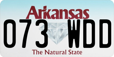 AR license plate 073WDD