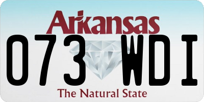 AR license plate 073WDI