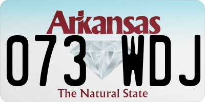 AR license plate 073WDJ