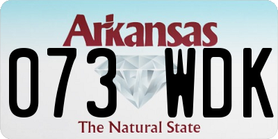 AR license plate 073WDK