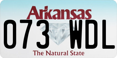 AR license plate 073WDL