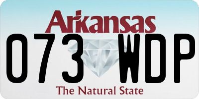 AR license plate 073WDP