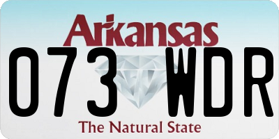 AR license plate 073WDR