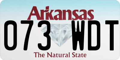 AR license plate 073WDT