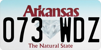AR license plate 073WDZ