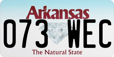 AR license plate 073WEC