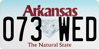 AR license plate 073WED