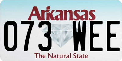 AR license plate 073WEE