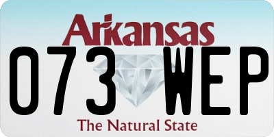 AR license plate 073WEP