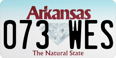 AR license plate 073WES