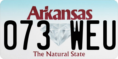 AR license plate 073WEU