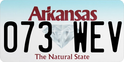 AR license plate 073WEV