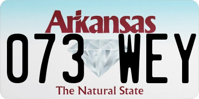 AR license plate 073WEY