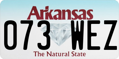 AR license plate 073WEZ
