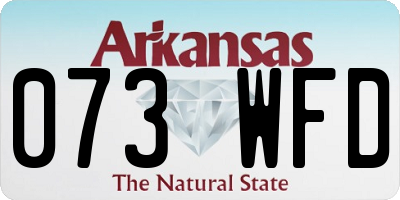 AR license plate 073WFD