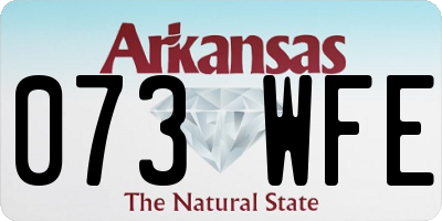 AR license plate 073WFE