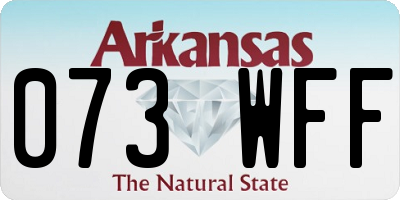 AR license plate 073WFF