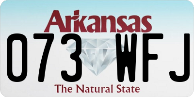 AR license plate 073WFJ