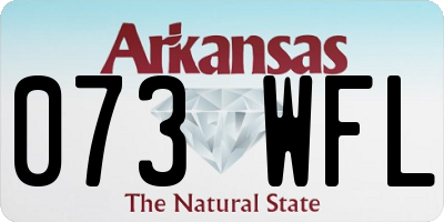 AR license plate 073WFL