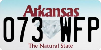 AR license plate 073WFP