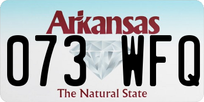 AR license plate 073WFQ